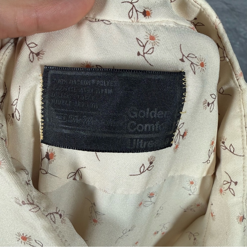 Vintage Sears Floral Button Shirt Mens L (Estimated) Loose Fit Disco 70s - Picture 4 of 13